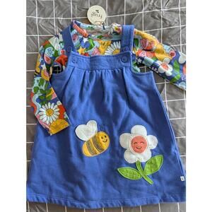 Frugi bee flower dress and top set